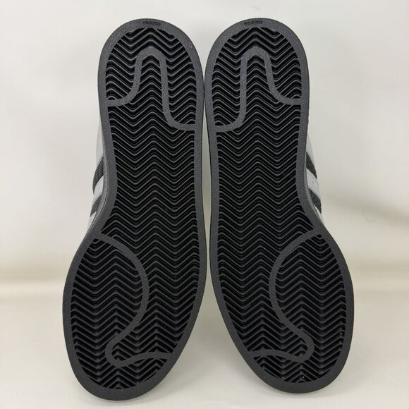 Adidas Originals Superstar 2 Shell Toe Shoes Gray Black Men’s Size 9.5 - Picture 6 of 8